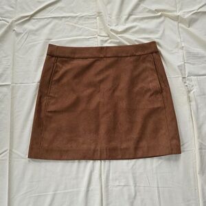 J. Crew Faux Suede Mini Skirt Size 16